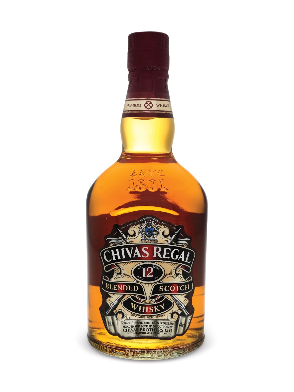 1 bott. CHIVAS REGAL 12 y. FINE AGED BLENDED SCOTCH WHISKY