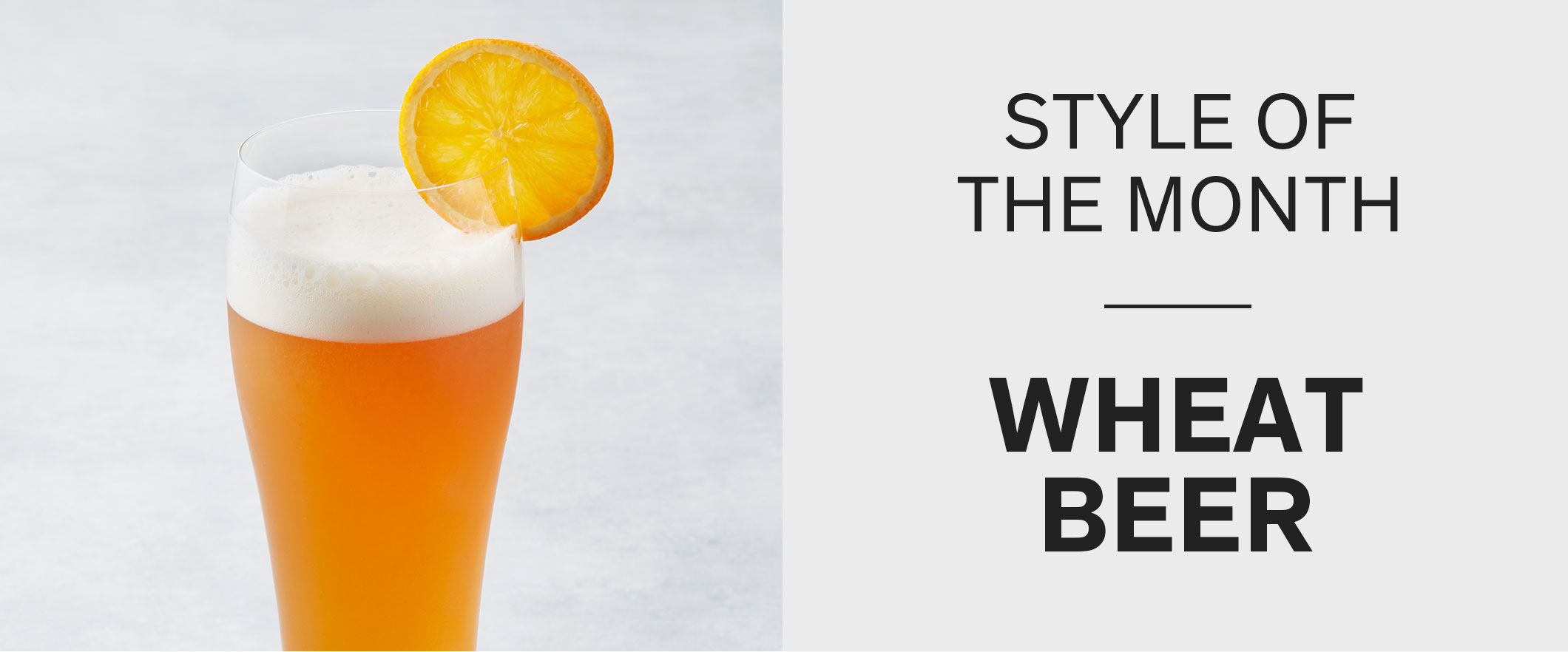 Style of the Month Wheat Beer