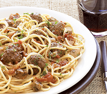 Venison Meatballs in Mushroom Sauce
