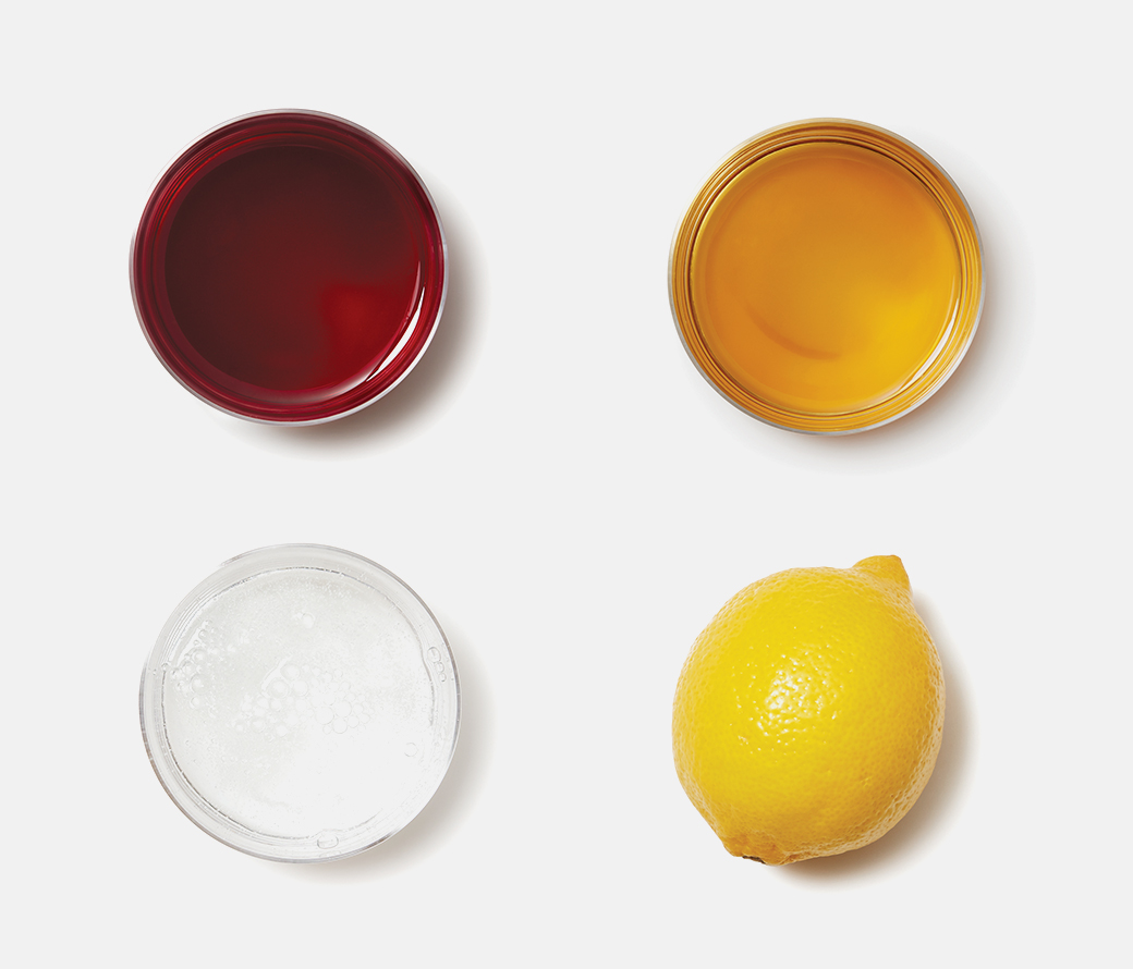 Red wine + brandy + club soda + lemons