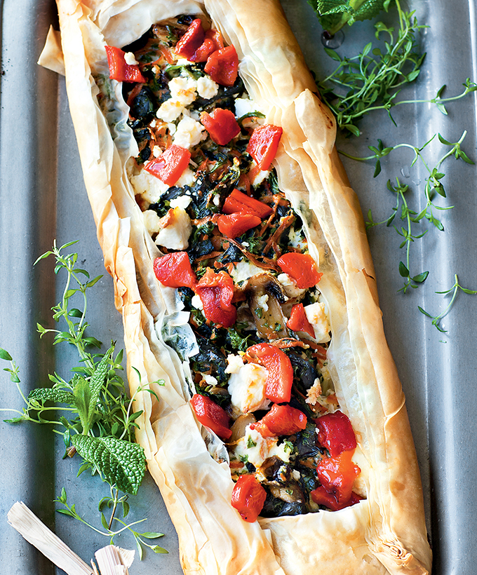 Spanakopita Open-Face Tart