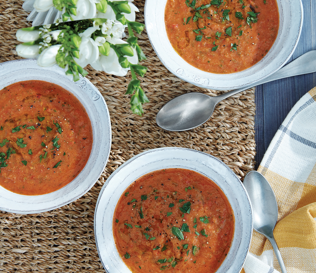 Charred Tomato Gazpacho