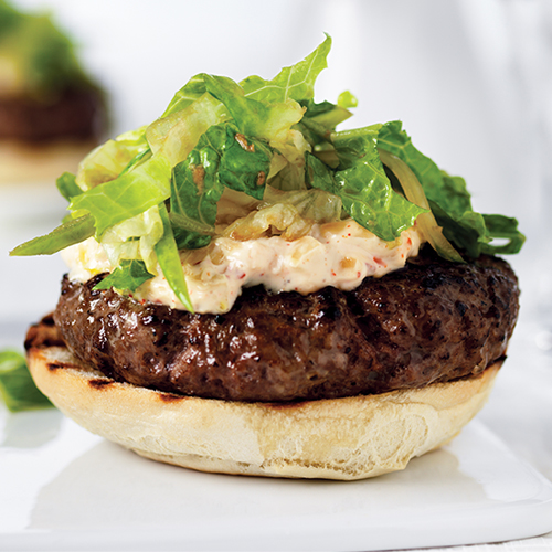 Hamburgers avec mayonnaise au kimchi