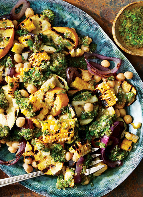 Grilled Corn Salad & Oaky Chardonnay