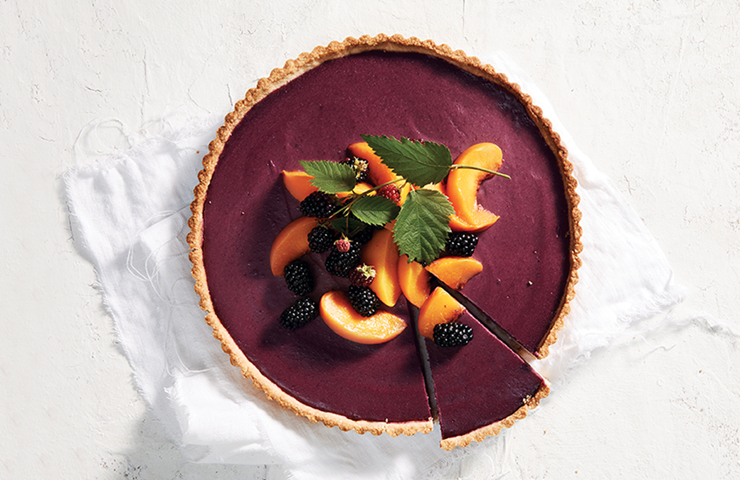 Peach & Blackberry Tart