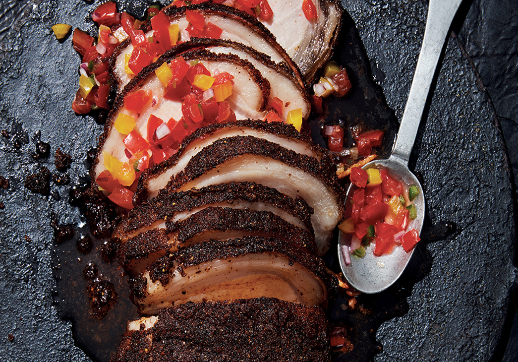 3 Ways with Chili-Rubbed Pork