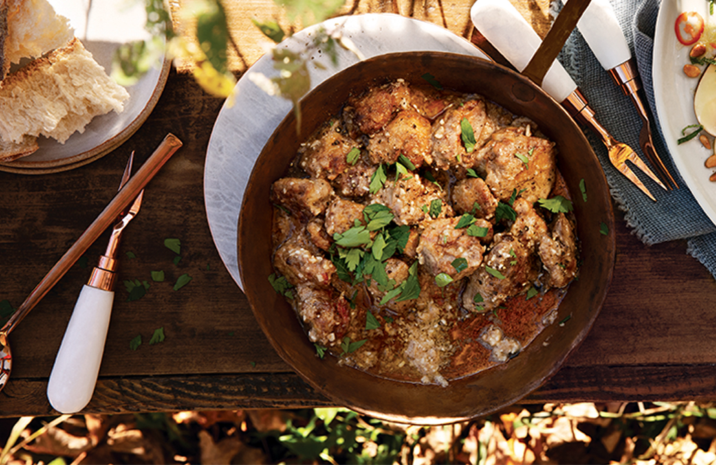 Foies de poulet à l'ail