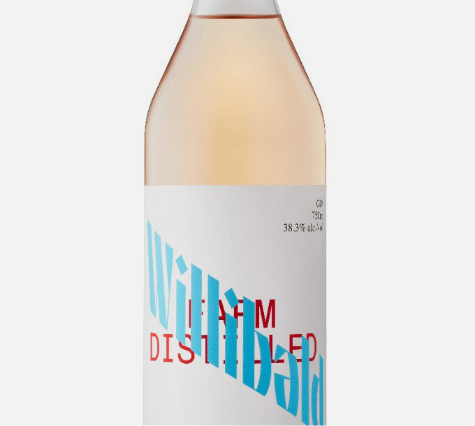 Gin Willibald Farm Distillery Rose Finition en fût de vin