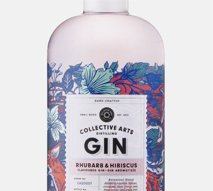 Gin Collective Arts Rhubarbe et hibiscus