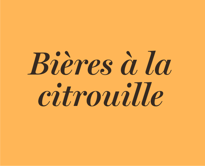 Bières à la citrouille