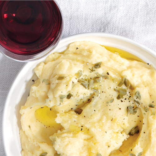 Brown Butter & Roasted Garlic Mashed Potatoes