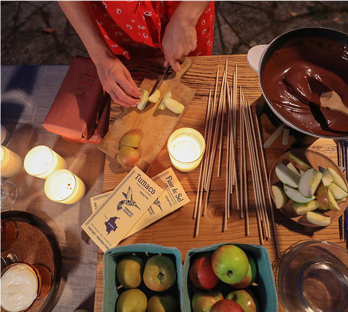 Fondue au chocolat veloutée