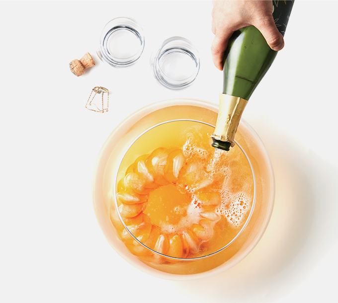 Prosecco Punch with Persimmons