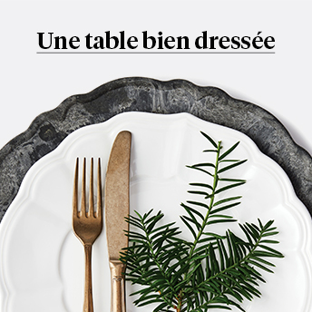 Une table bien dressée