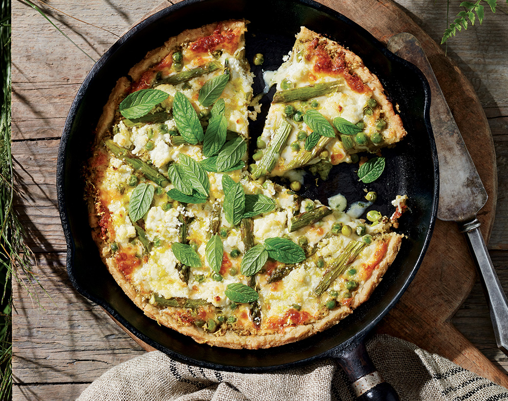 Green pizza image