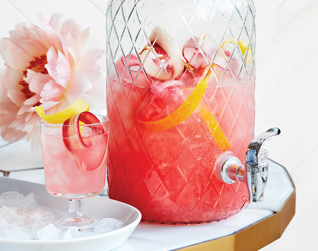 Spiked Rhubarb Lemonade