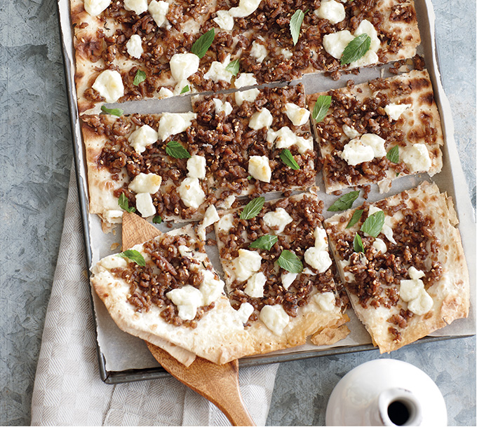 Lamb & Halloumi Pizza