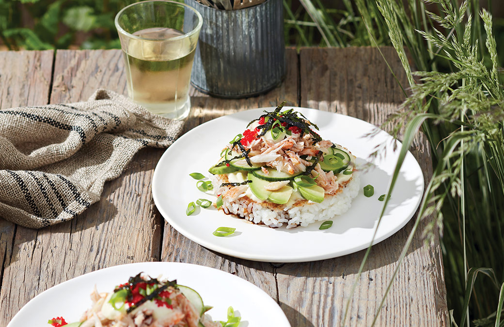 California Sushi Roll Pizzas