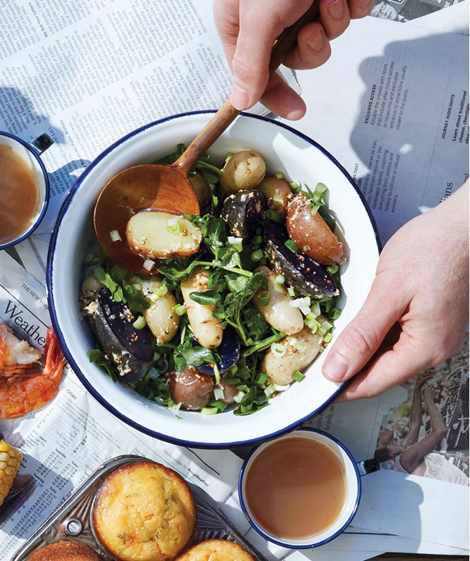 Salade de pommes de terre vite faite