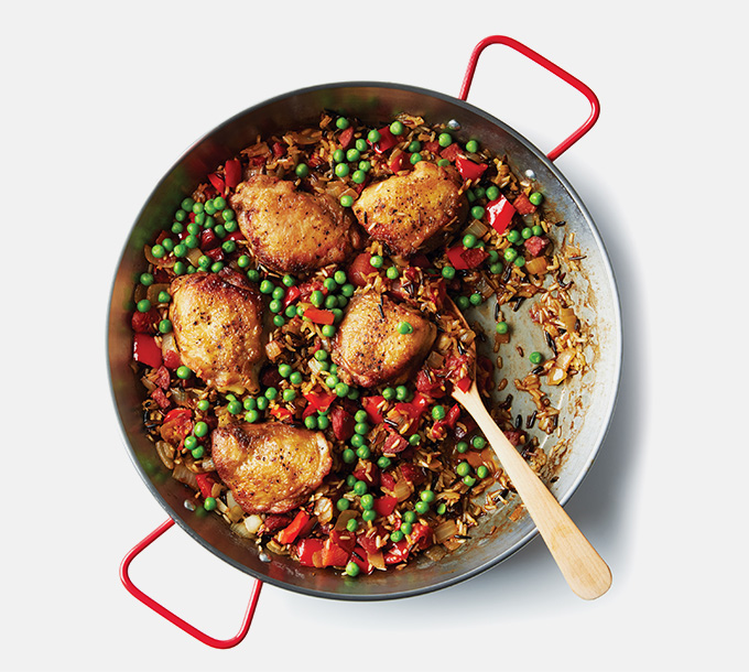 Weeknight Chicken & Wild Rice Paella