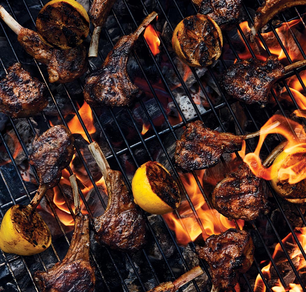 Moorish Lamb Chops With Charred Lemons