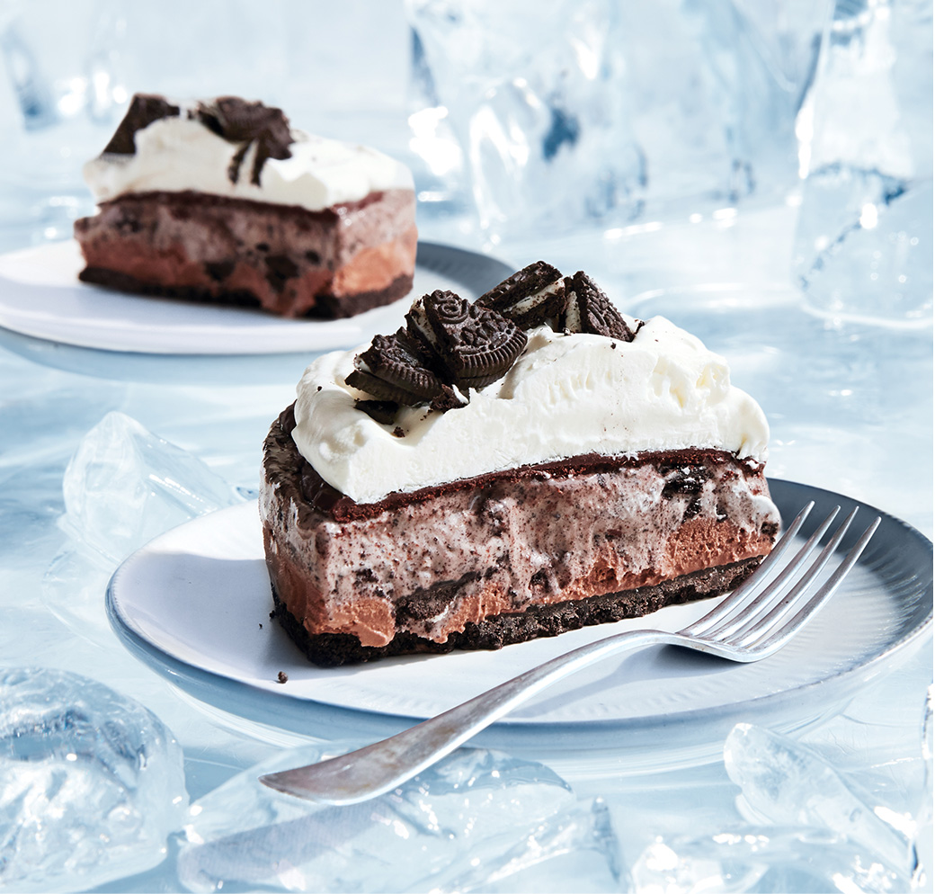 Gâteau à la crème glacée « biscuits et crème » sans cuisson