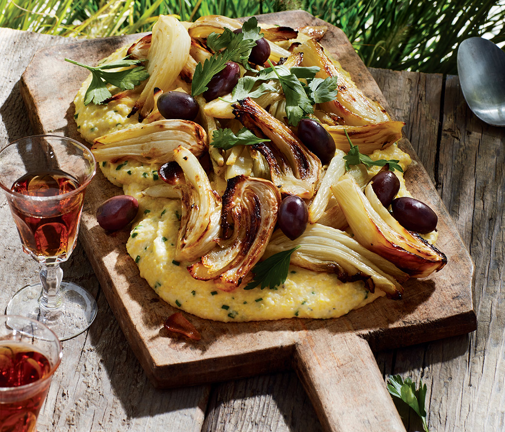 Caramelized Fennel & Polenta