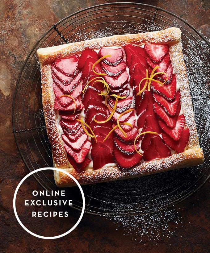 Autumn Strawberry Lemon Curd Puff