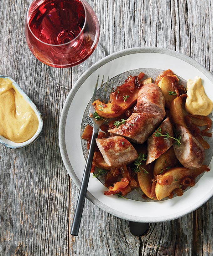 SAUSAGE AND PEAR