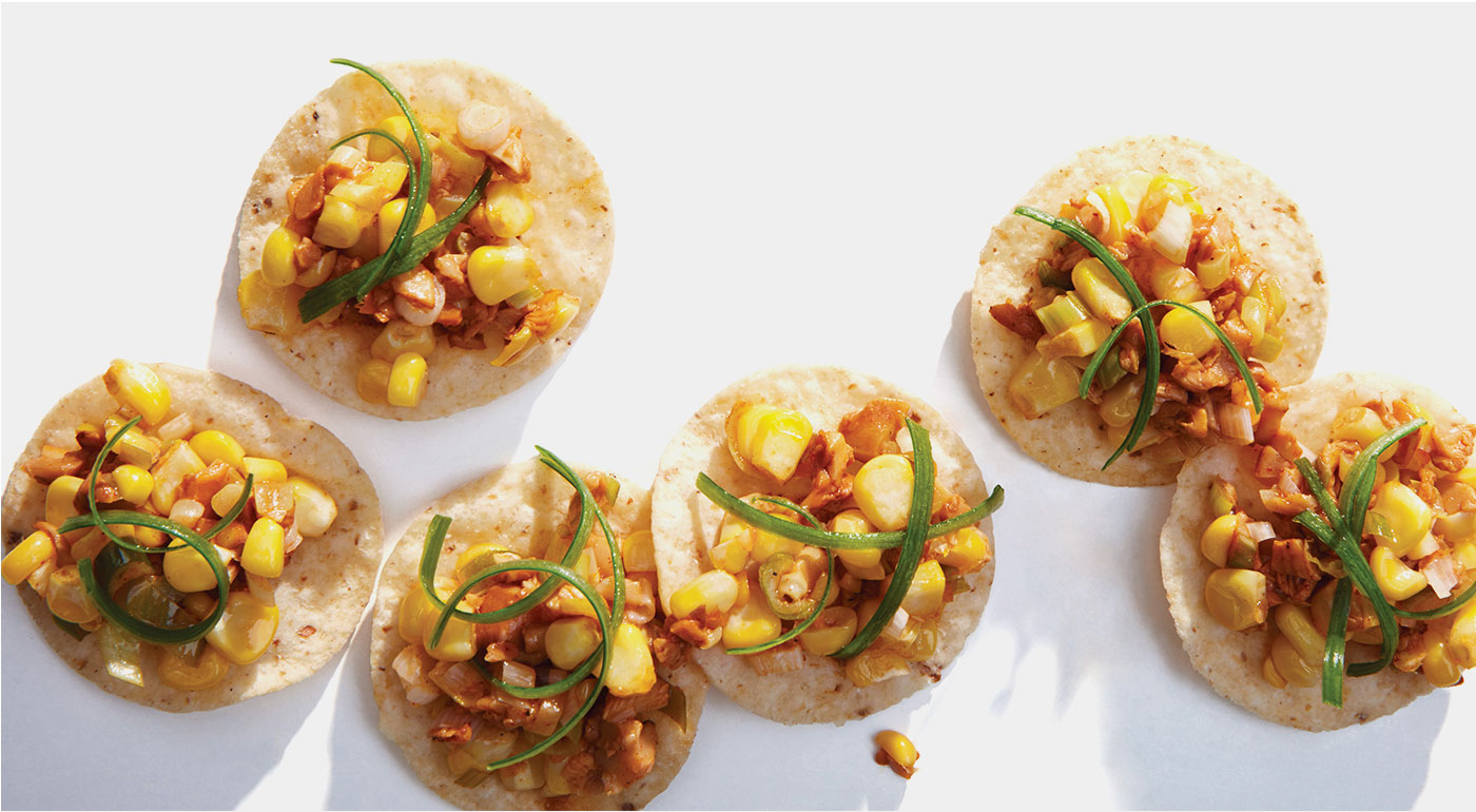 Corn & Chanterelle Tostaditas