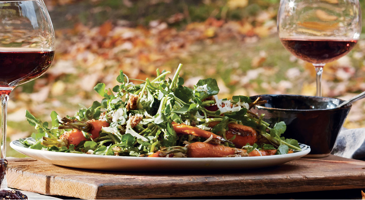 Roasted Carrot Salad with Caraway Vinaigrette