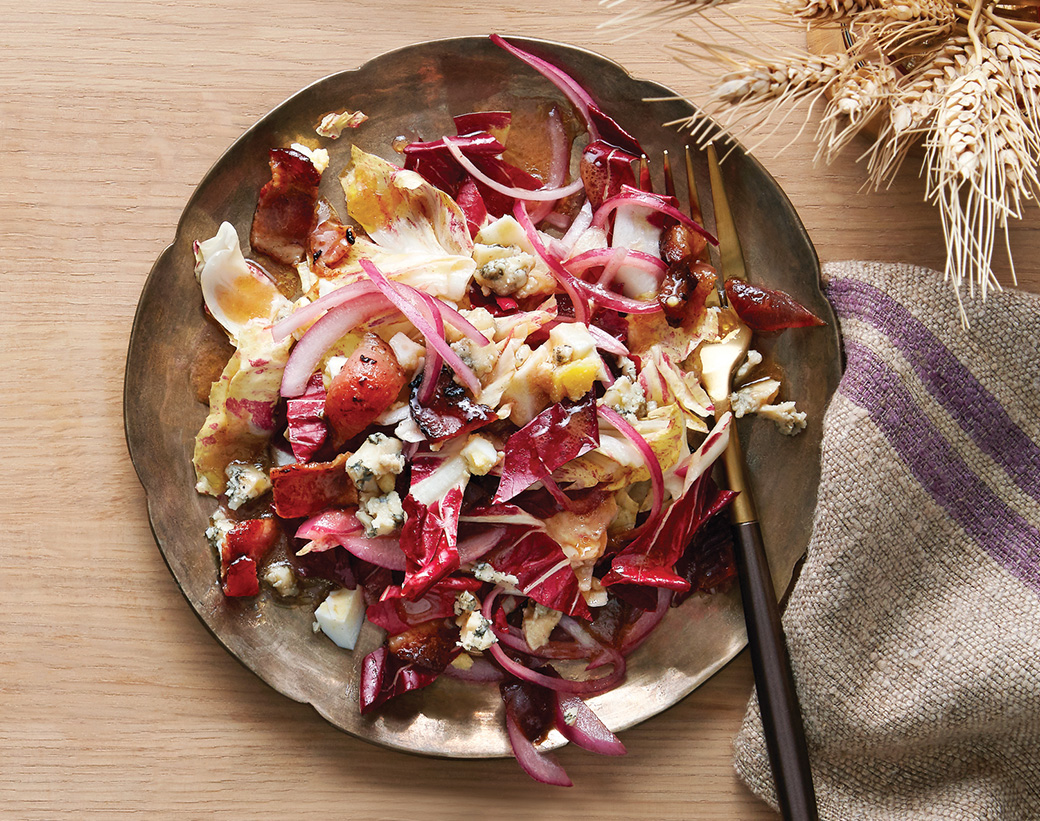 Salade de chicorées de trévise et de castelfranco