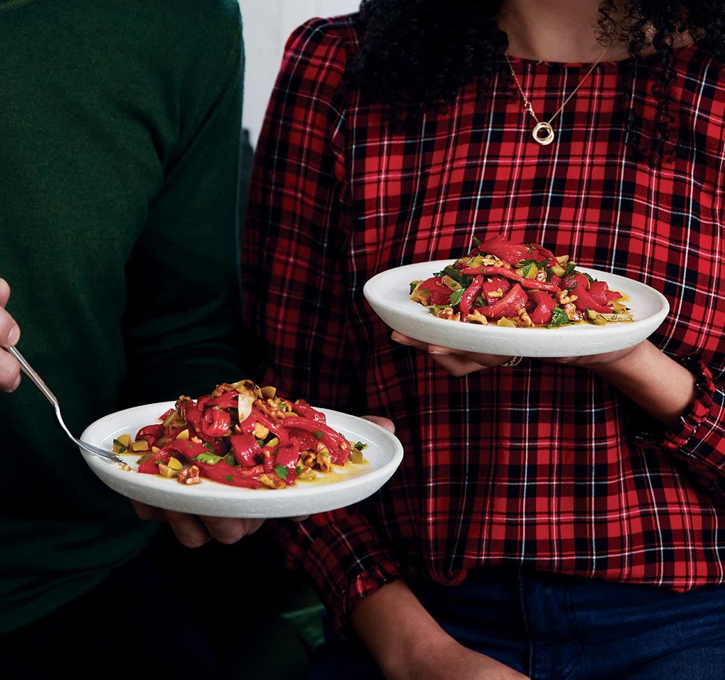 Roasted Pepper & Walnut Salad