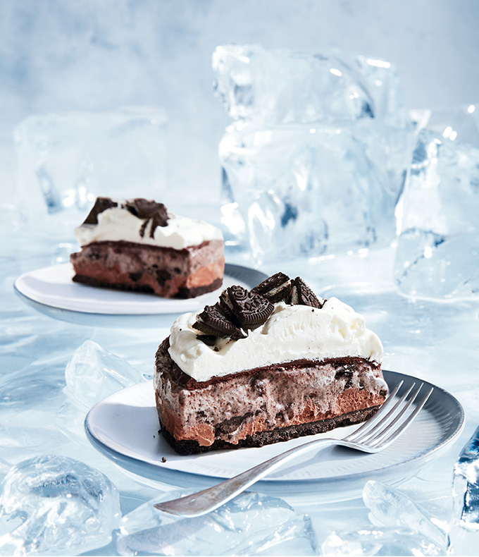 Gâteau à la crème glacée « biscuits et crème » sans cuisson