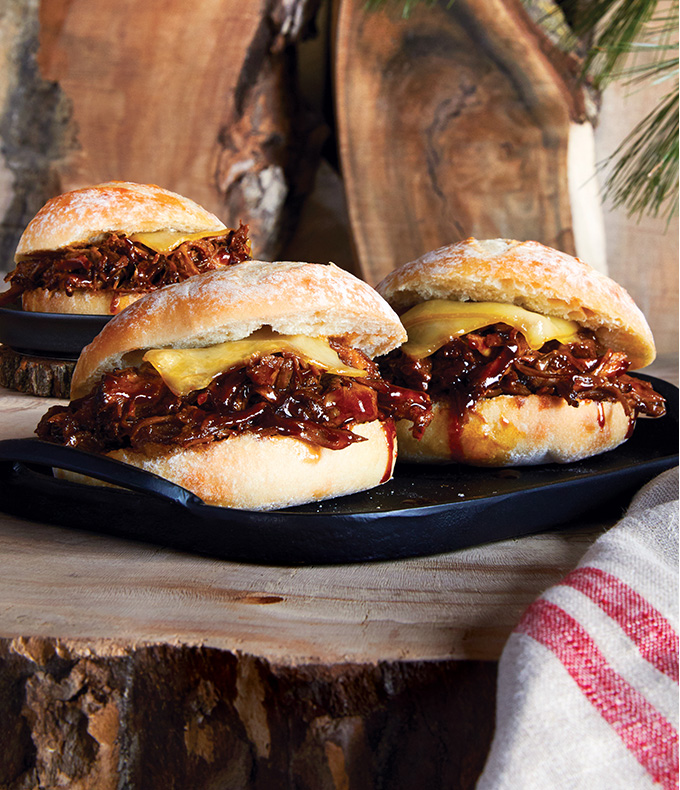 Coffee-Glazed Pulled-Pork Sandwiches