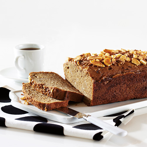 Pain aux bananes, au caramel et au café