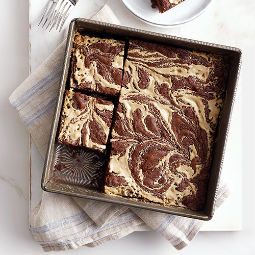 Tahini-Swirl Brownies