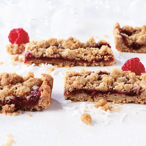 Raspberry & Toasted Coconut Bars