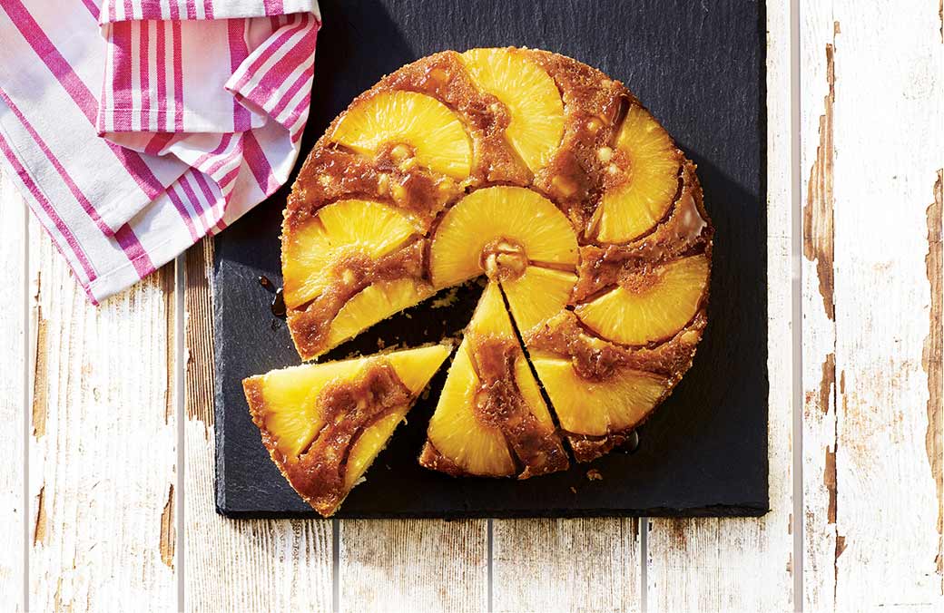 Coconut Pineapple Upside-Down Cake 