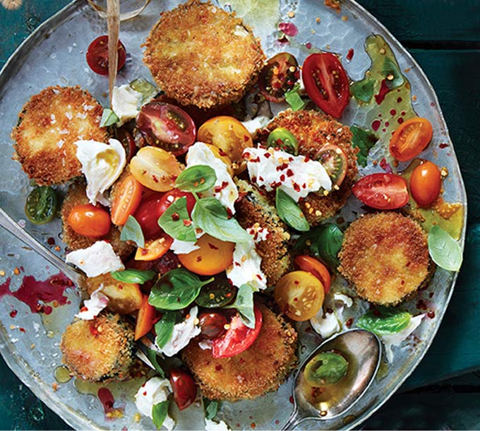 Crispy Italian Eggplant Salad