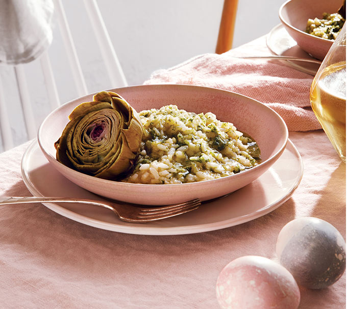 Artichoke & Basil Risotto