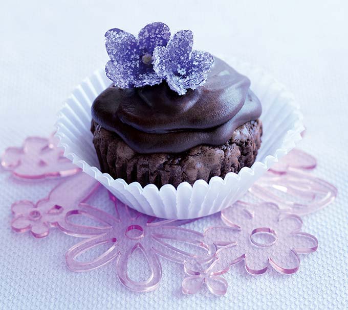 Petits gâteaux-brownies au chocolat noir