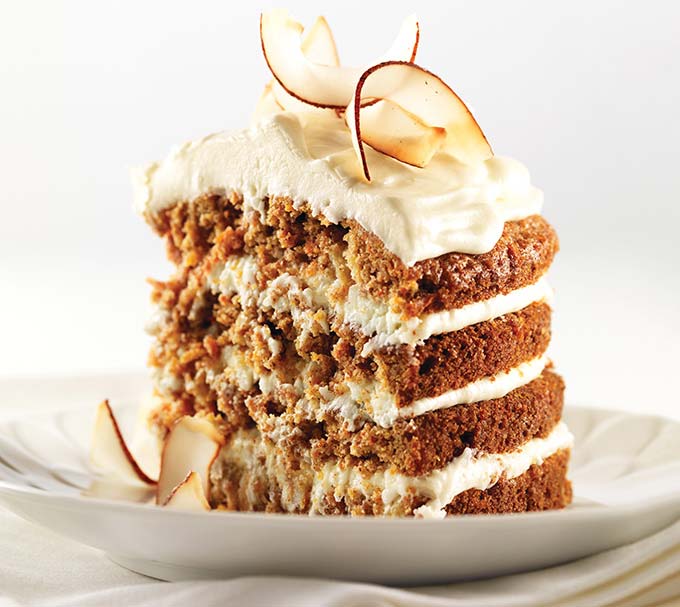 Gâteau aux carottes hawaïen avec glaçage à la noix de coco