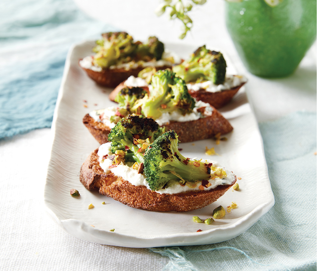 Get this recipe for broccoli toasts