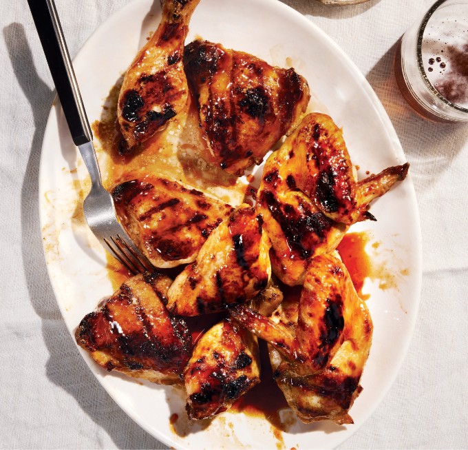 Fermented Garlic-Honey Barbecue Chicken