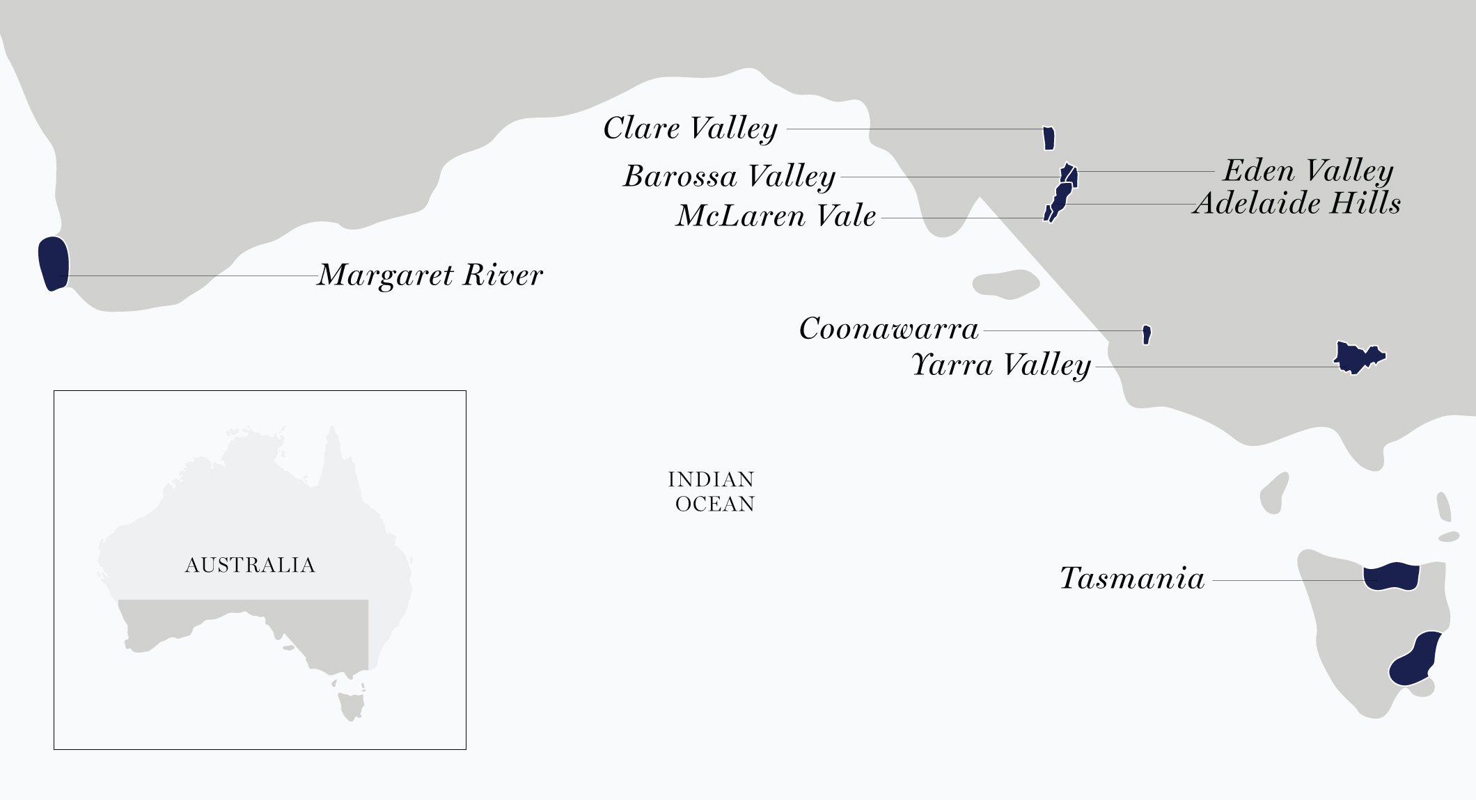 Australia wine region map