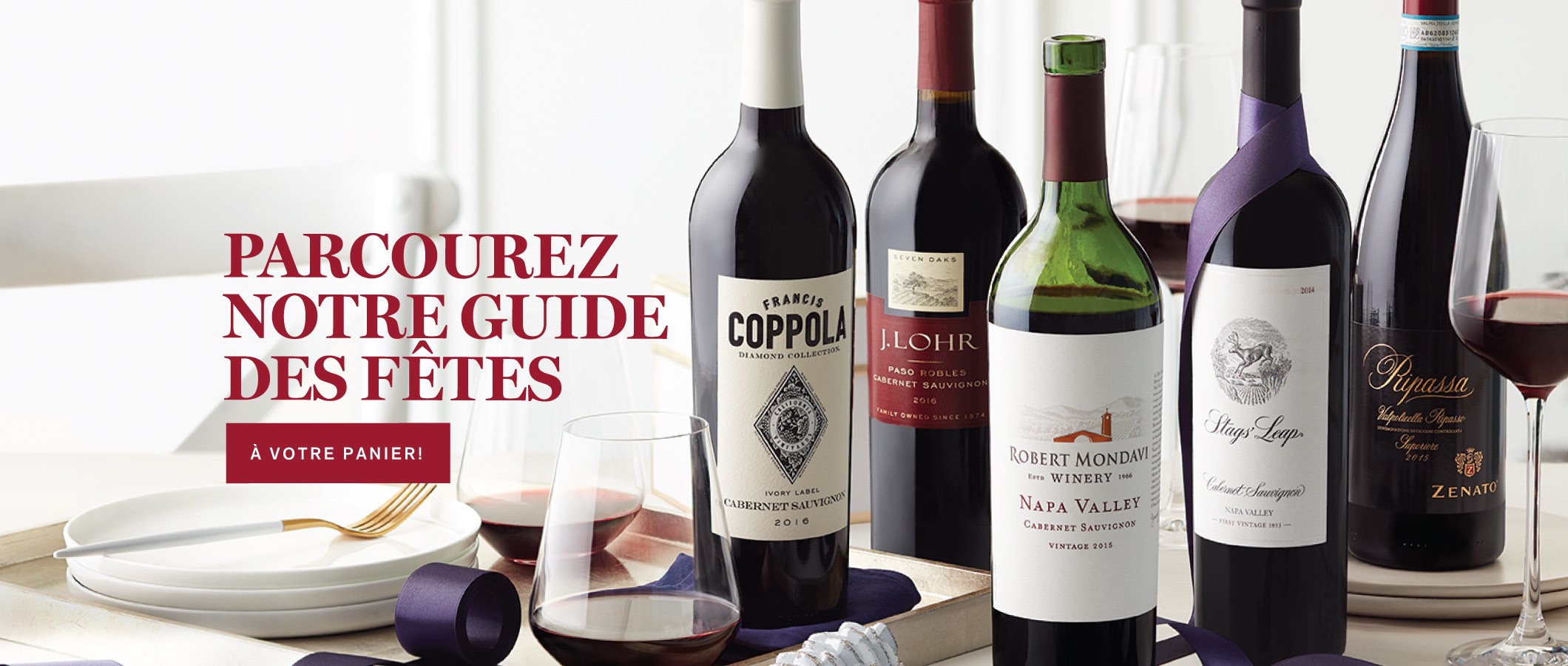 PARCOUREZ NOTRE GUIDE DES FÊTES.  À VOTRE PANIER!