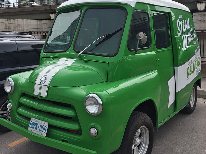STEAM WHISTLE BREWING: Meals on vintage wheels
