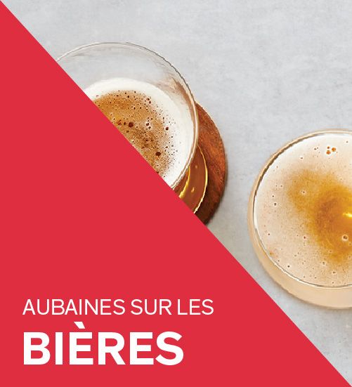 Aubaines sur les bières