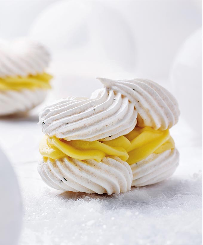 Cancer : Meringues à la menthe fraîche et au citron